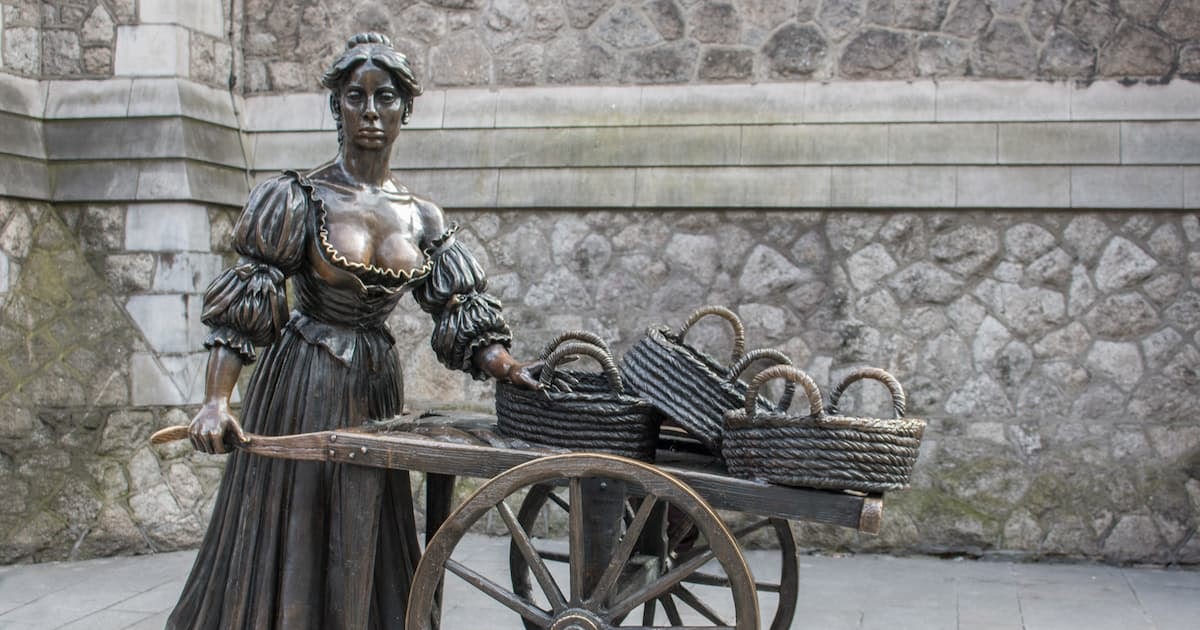 La leyenda de Molly Malone, la estatua más famosa de Dublín